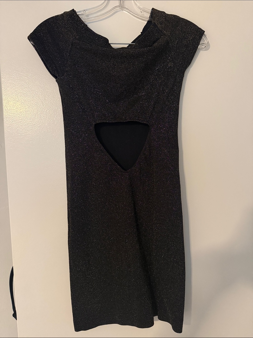 Black Shimmery Women's Bodycon dress- Brand Unspecified